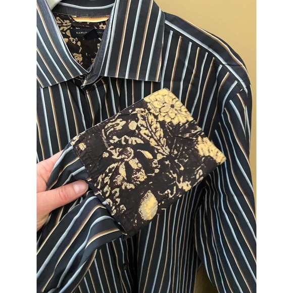 Banana Republic Button Down Shirt Men's 16-16.5 - Picture 3 of 6